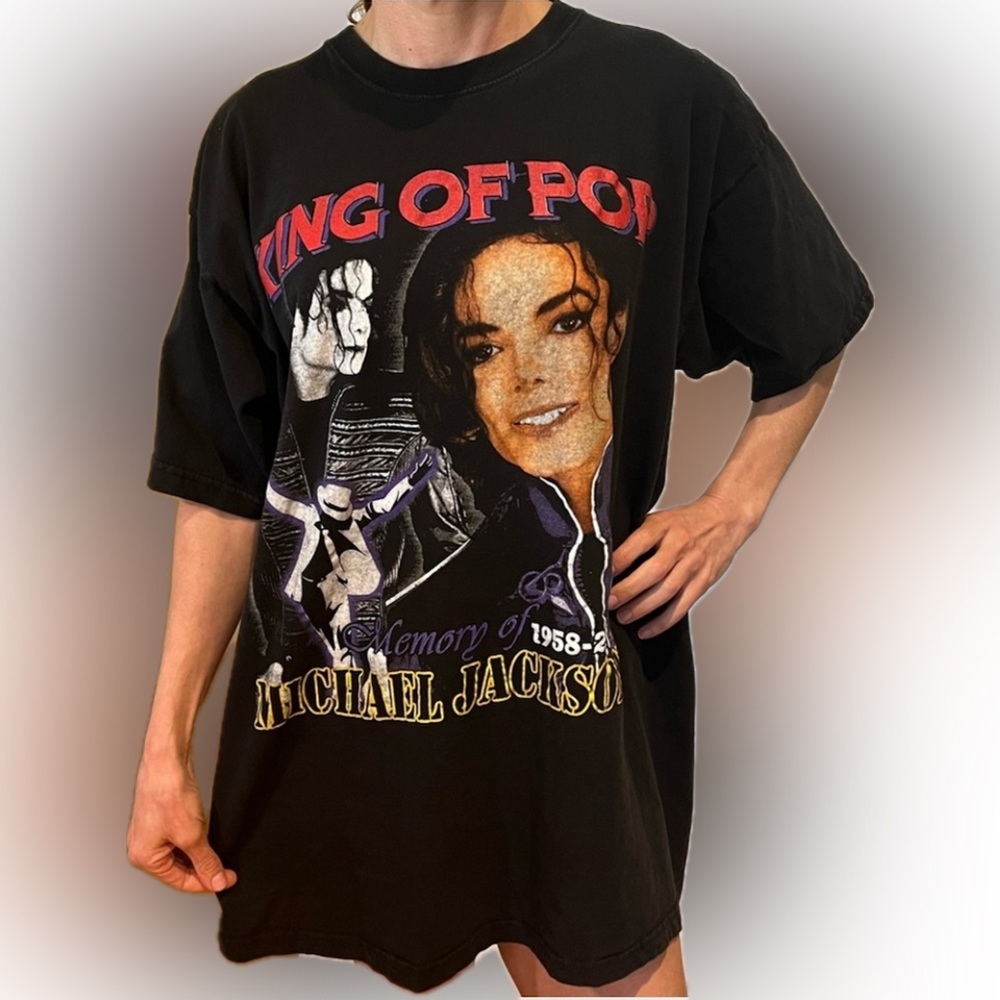 Michael Jackson King of Pop 2XL T-shirt top vintage like